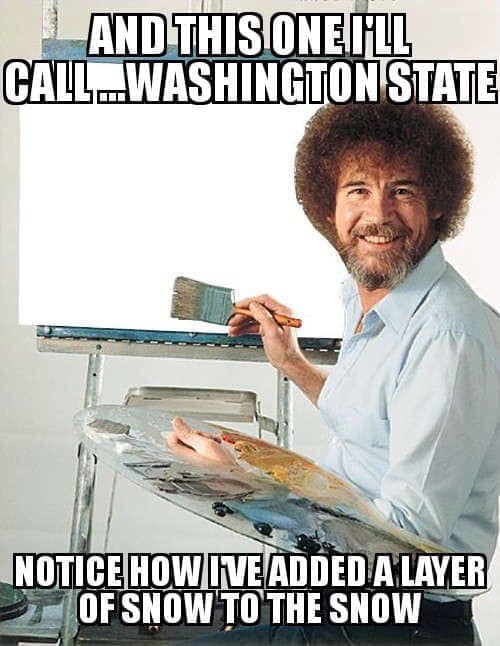 Bob Ross Snow in Washington